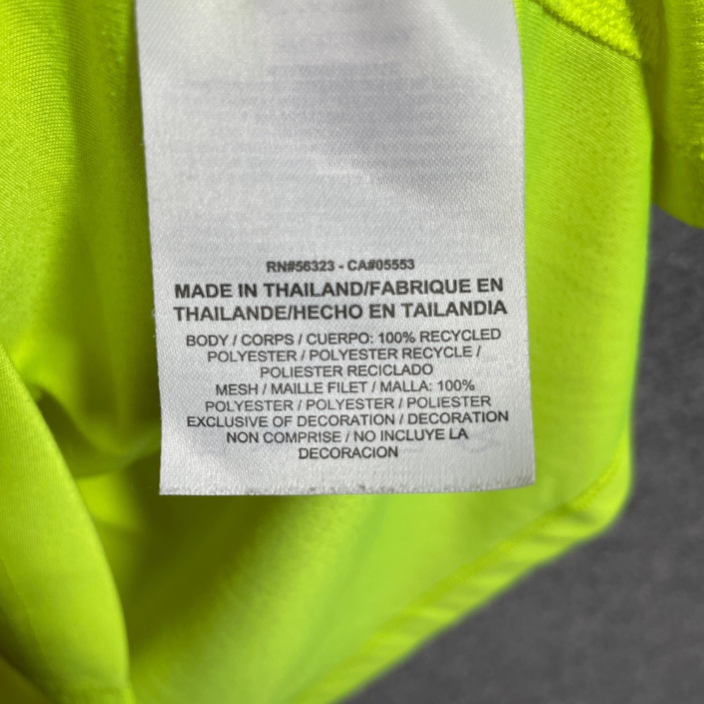 Nike Miler Running Tank Top Womens Large Neon Yellow Volt Dri-FIT - Picture 4 of 9
